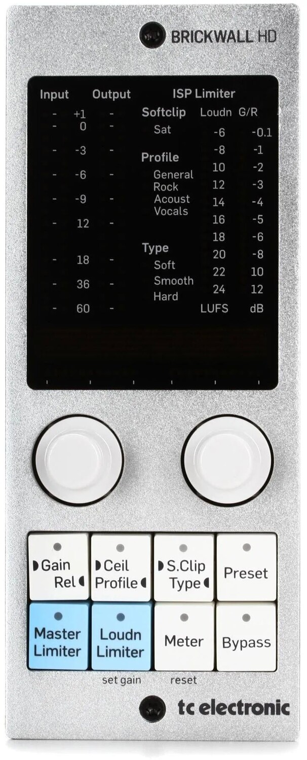 

Плагин TC Electronic BRICKWALL HD-DT Mastering Brickwall Limiter со специальным аппаратным интерфейсом