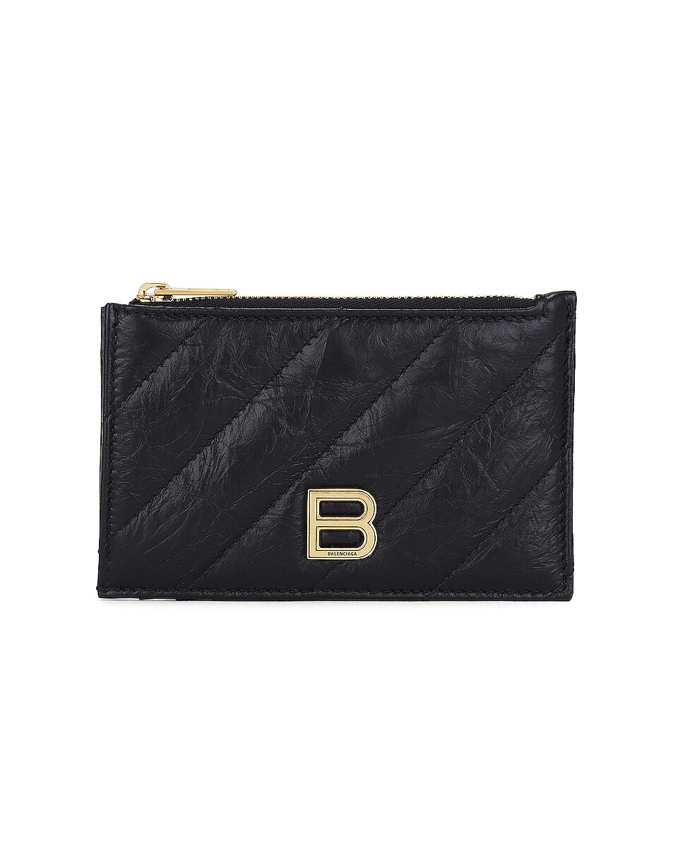 

Сумка Balenciaga Crush Coin Card Holder, черный