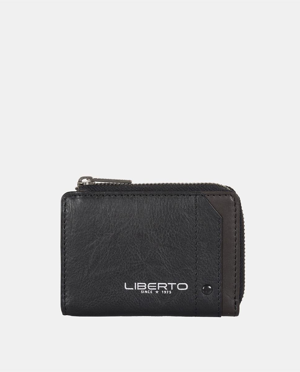 Черный кошелек Liberto, черный цена и фото