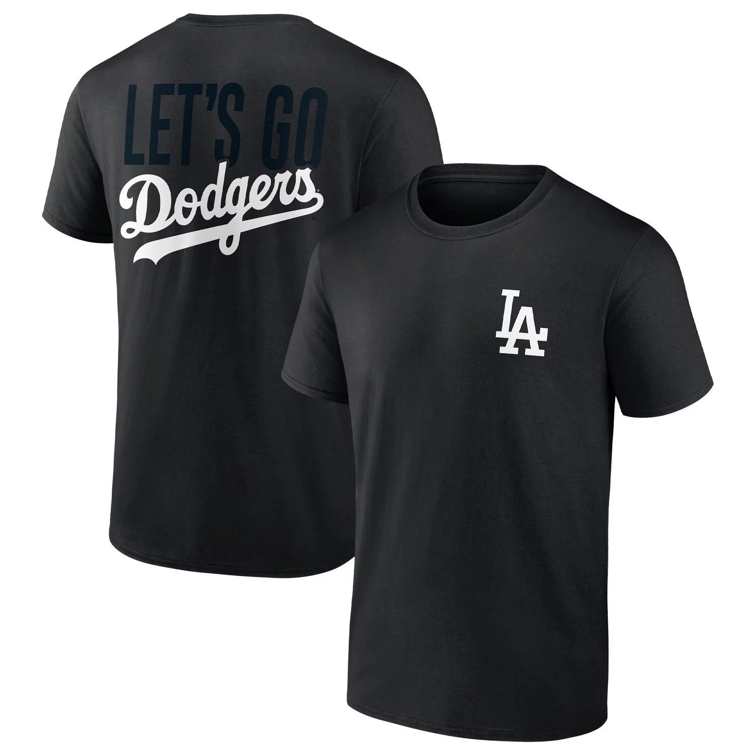 

Мужская черная фирменная футболка Los Angeles Dodgers In It To Win It Fanatics, Черный