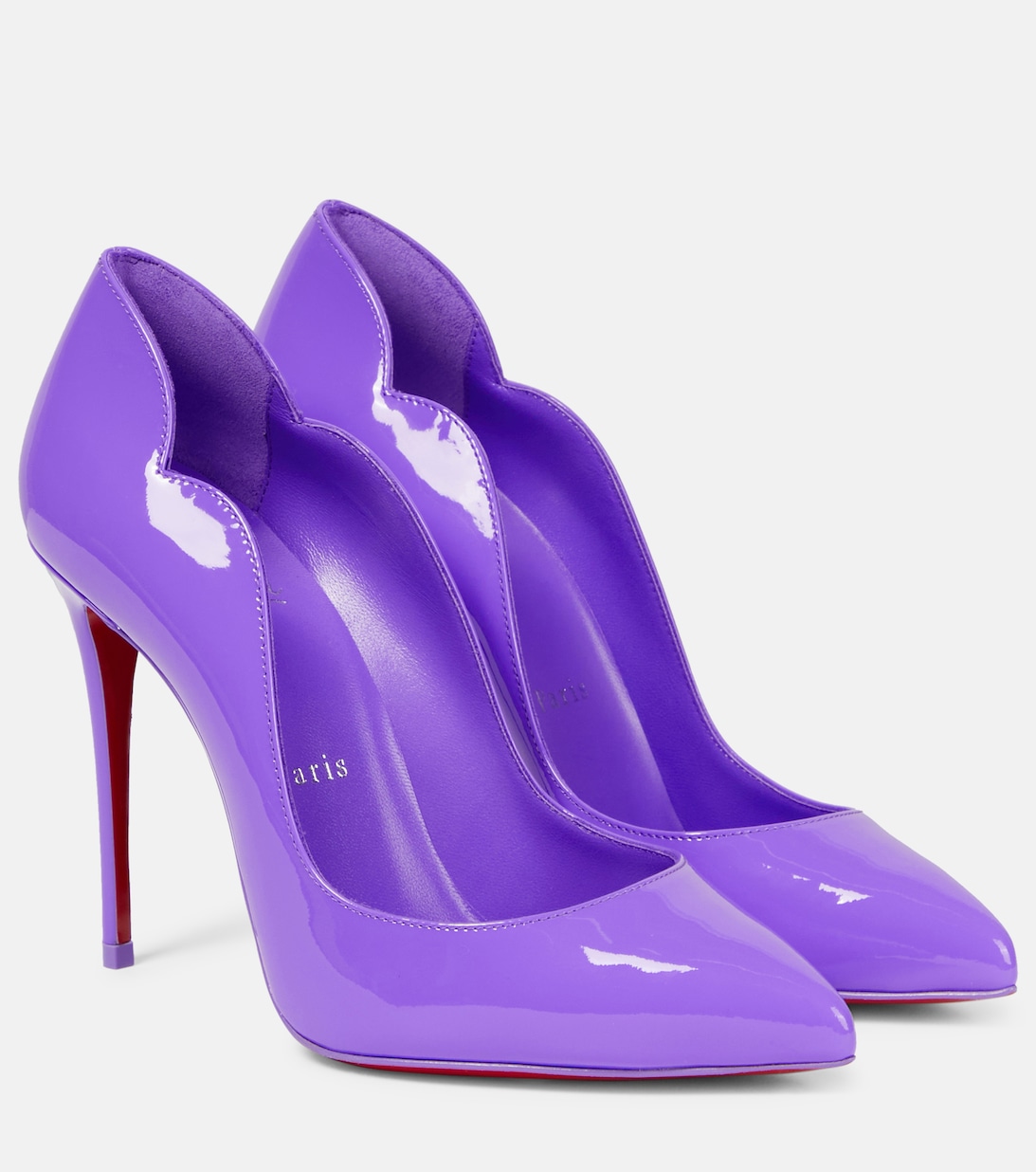 цена Лакированные туфли Hot Chick Christian Louboutin, фиолетовый
