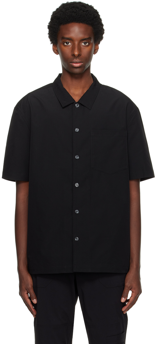 Черная летняя рубашка Han Kjobenhavn свитшот han kjobenhavn силуэт прямой средней длины размер m серый