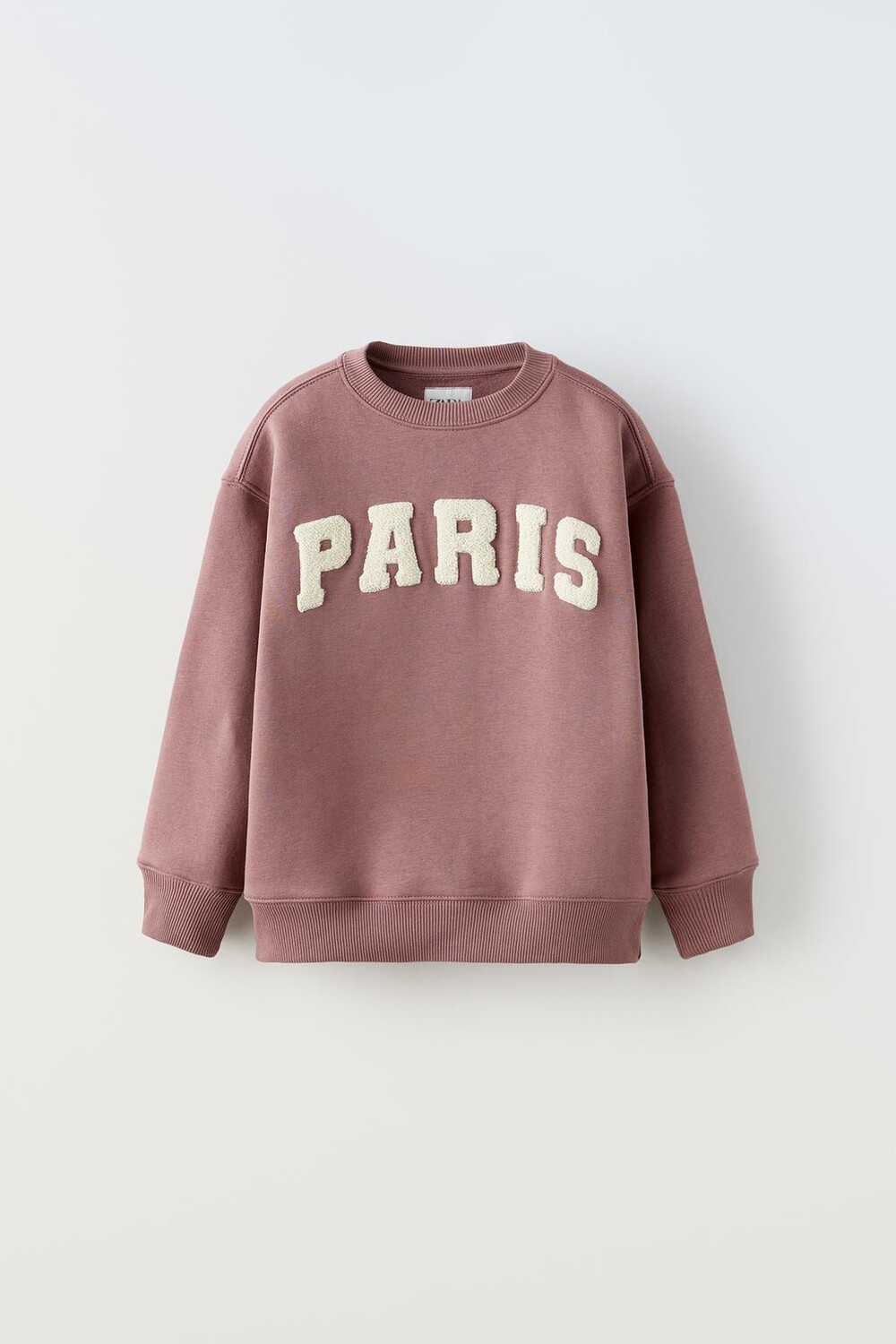 

Свитшот с лознаном paris ZARA, лиловый, Розовый