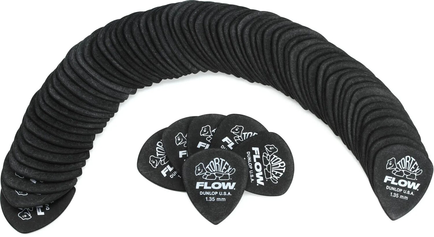 

Медиаторы Dunlop Tortex Flow, черные, 1,35 мм (72 шт.)