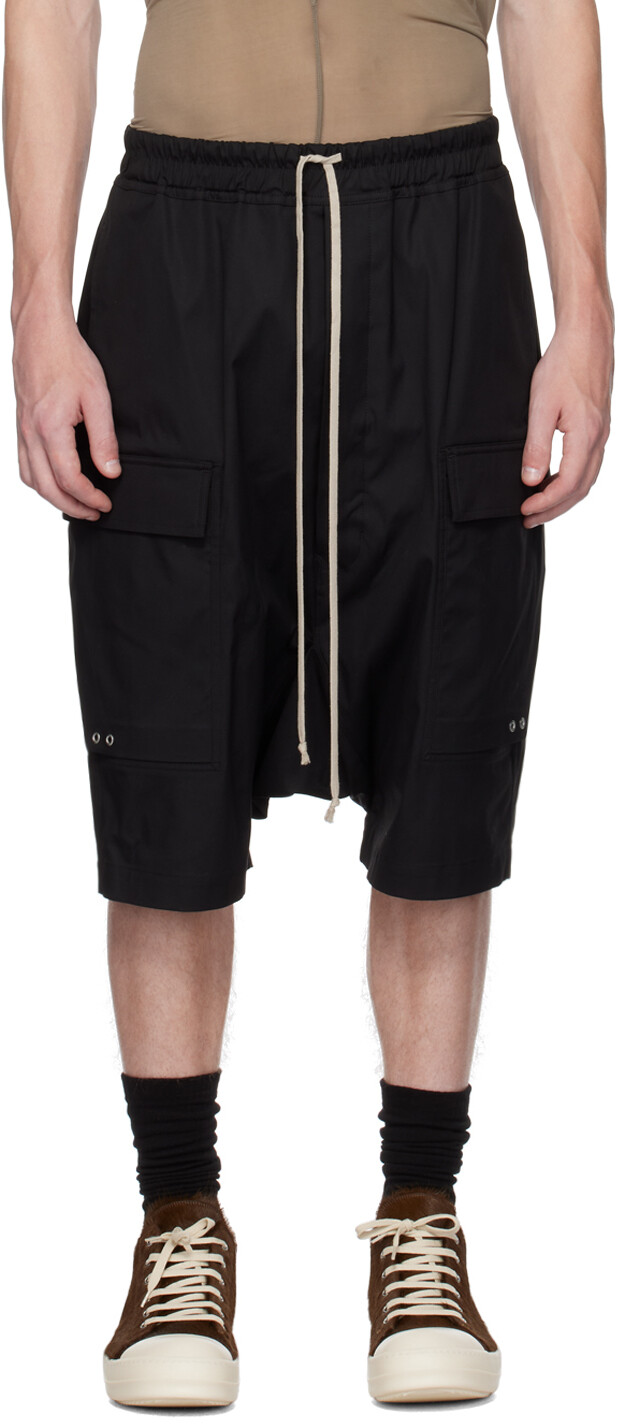 

Черные шорты-карго Pods Rick Owens