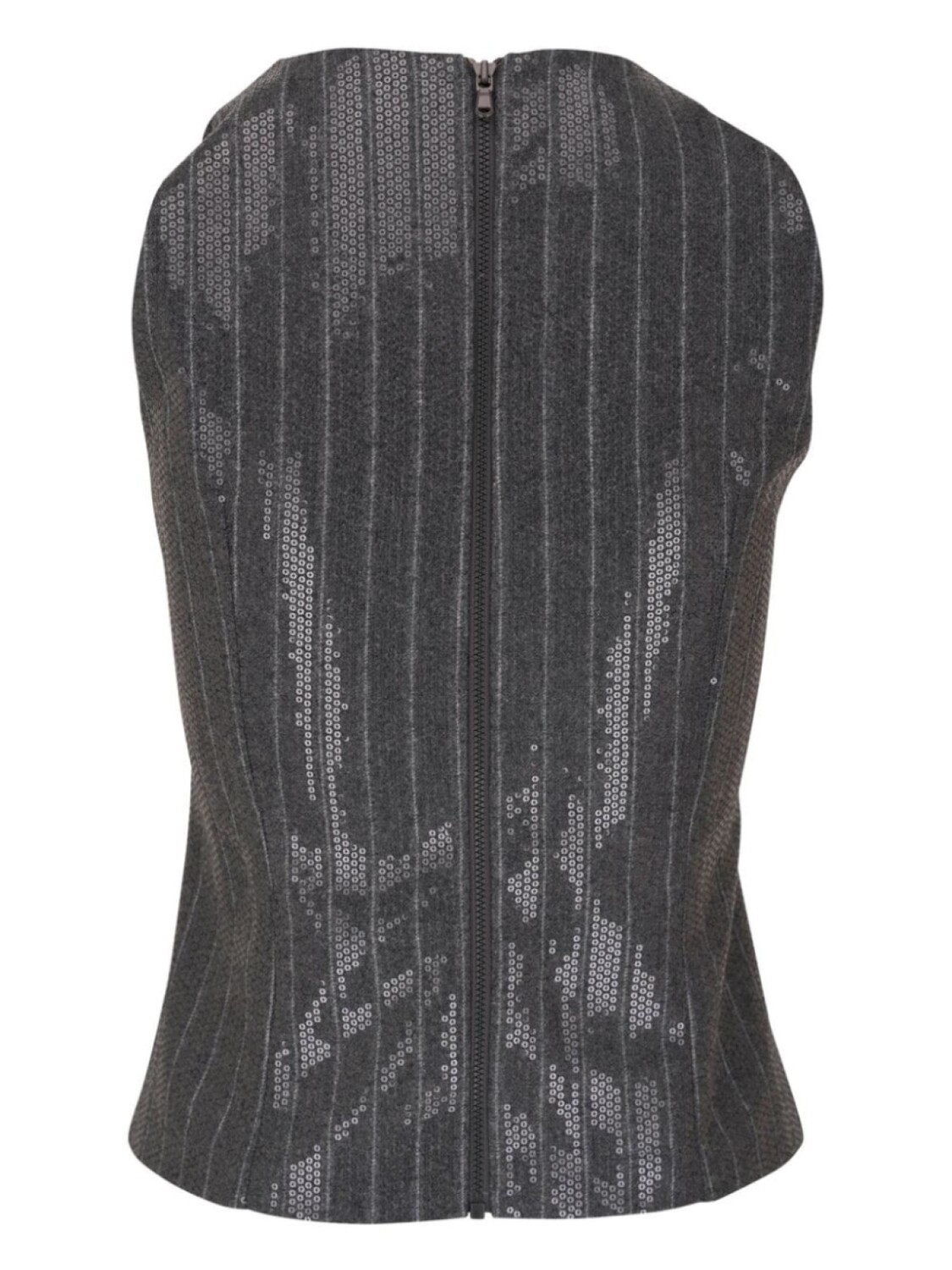 

Brunello Cucinelli топ с пайетками, серый