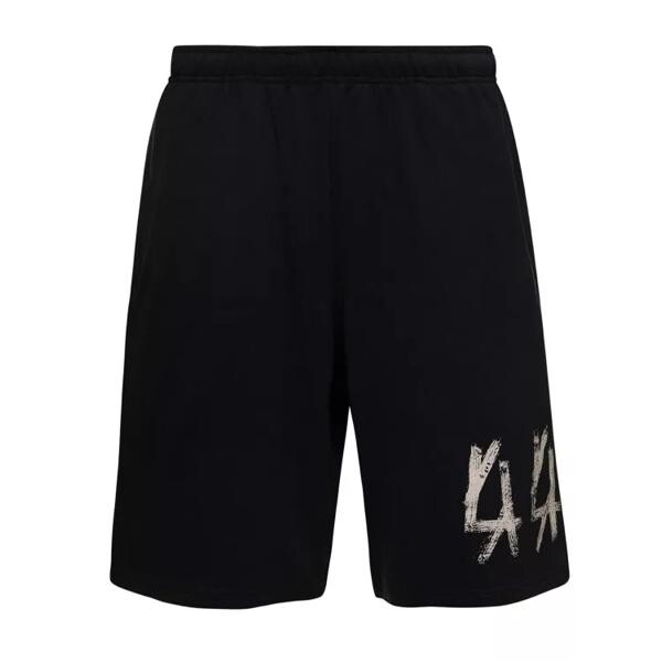 

Шорты shorts with logo print in cotton 44 Label Group, черный