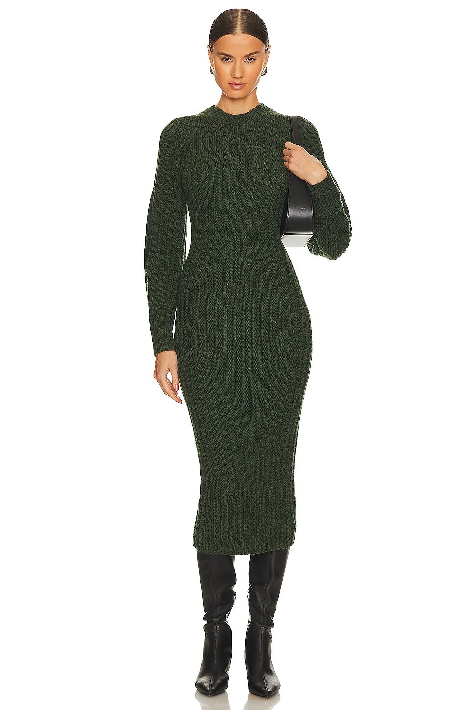 

Платье миди L'Academie Leda, цвет Army Green