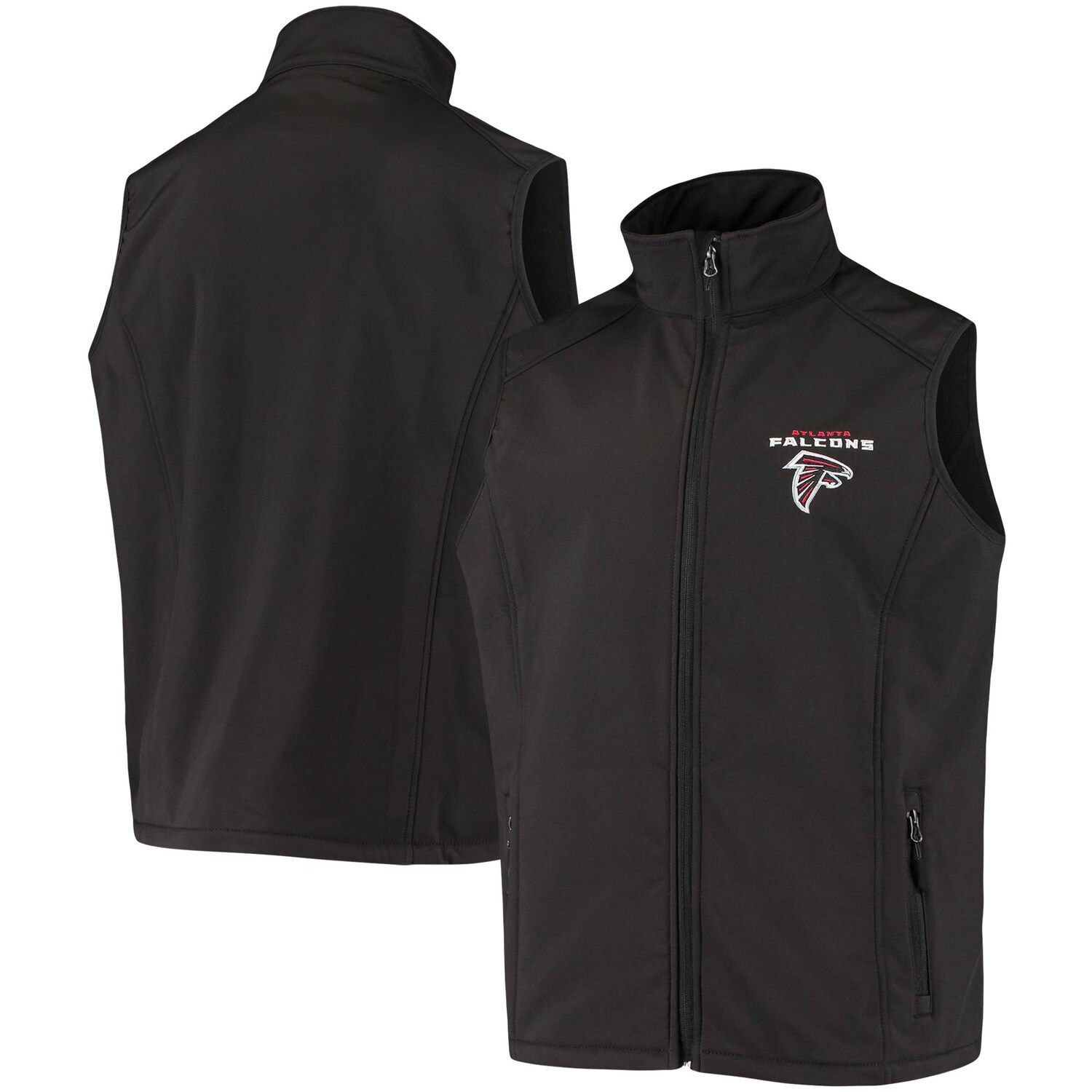 

Мужской жилет Dunbrooke Black Atlanta Falcons Circle Archer Softshell с молнией во всю длину