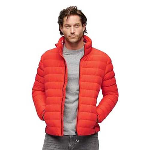 Куртка Superdry Fuji Print Padded, оранжевый