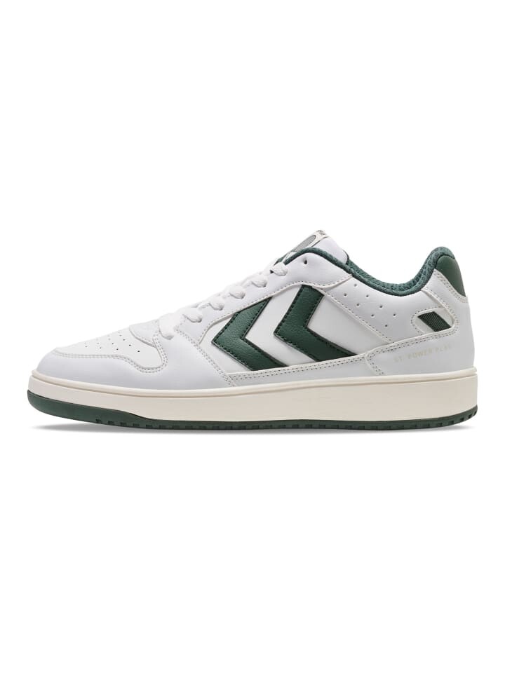 

Кроссовки на шнуровке Hummel, цвет white/green