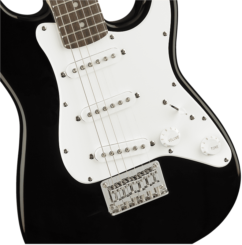 Электрогитара Squier Mini Stratocaster V2 with Laurel Fretboard 2018 - 2021 Black 2018 mini