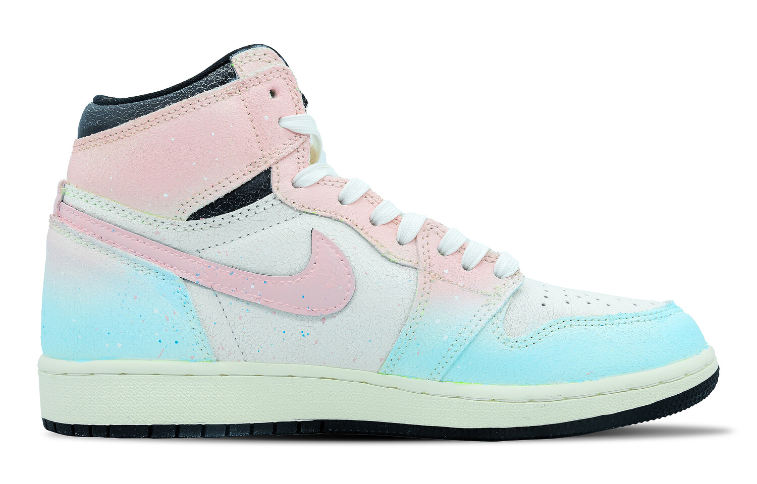 

Кроссовки Air Jordan 1 Vintage Basketball Shoes Unisex High-Top Pink