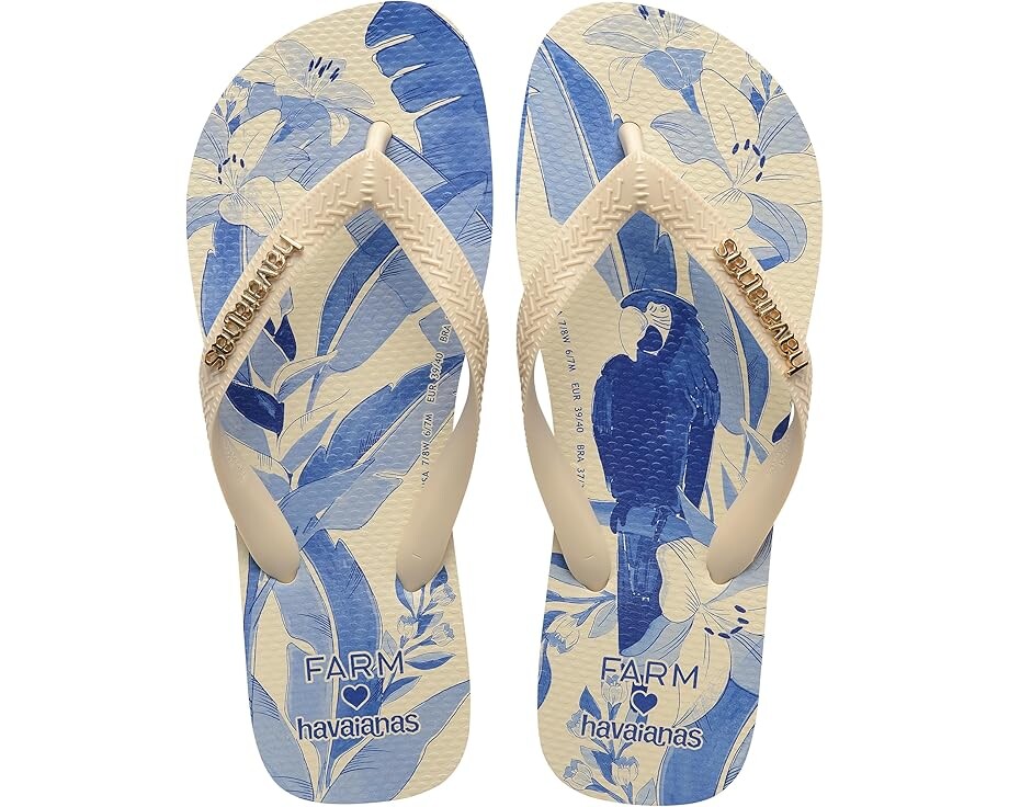 

Туфли на плоской подошве Havaianas Farm Rio Colorido Natureza, бежевый