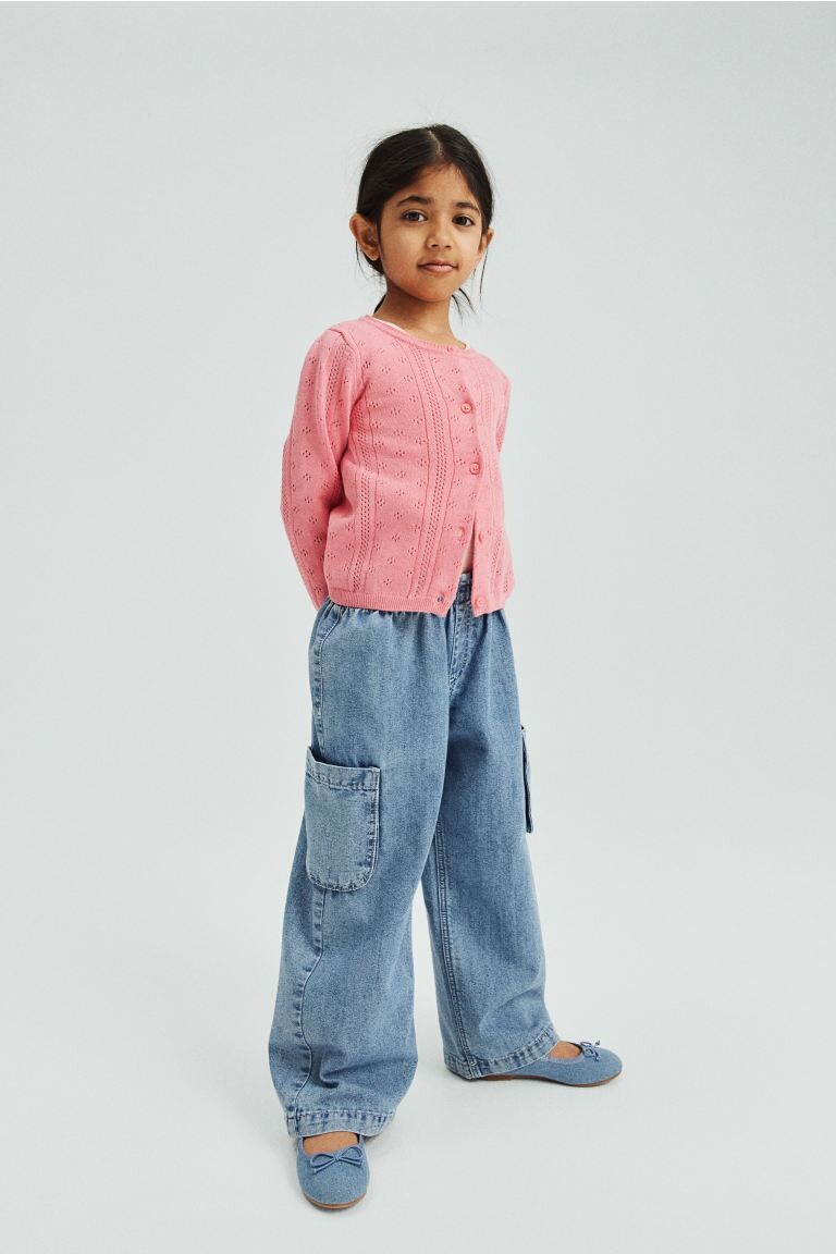 

Широкие джинсы H&M, синий