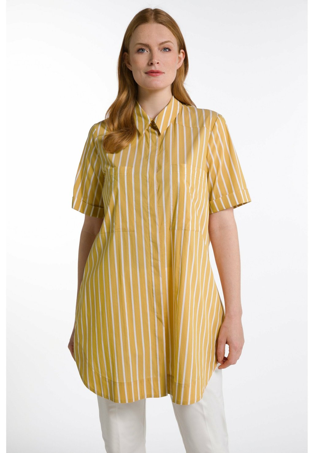 Рубашка Ulla Popken, светло-желтый