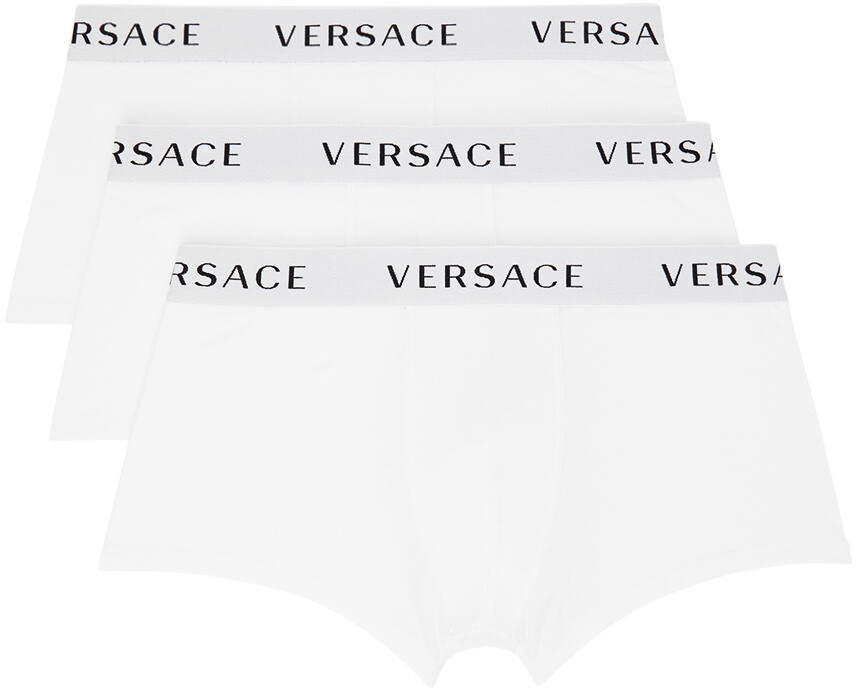 

Versace Underwear Набор из трех белых трусов-боксеров