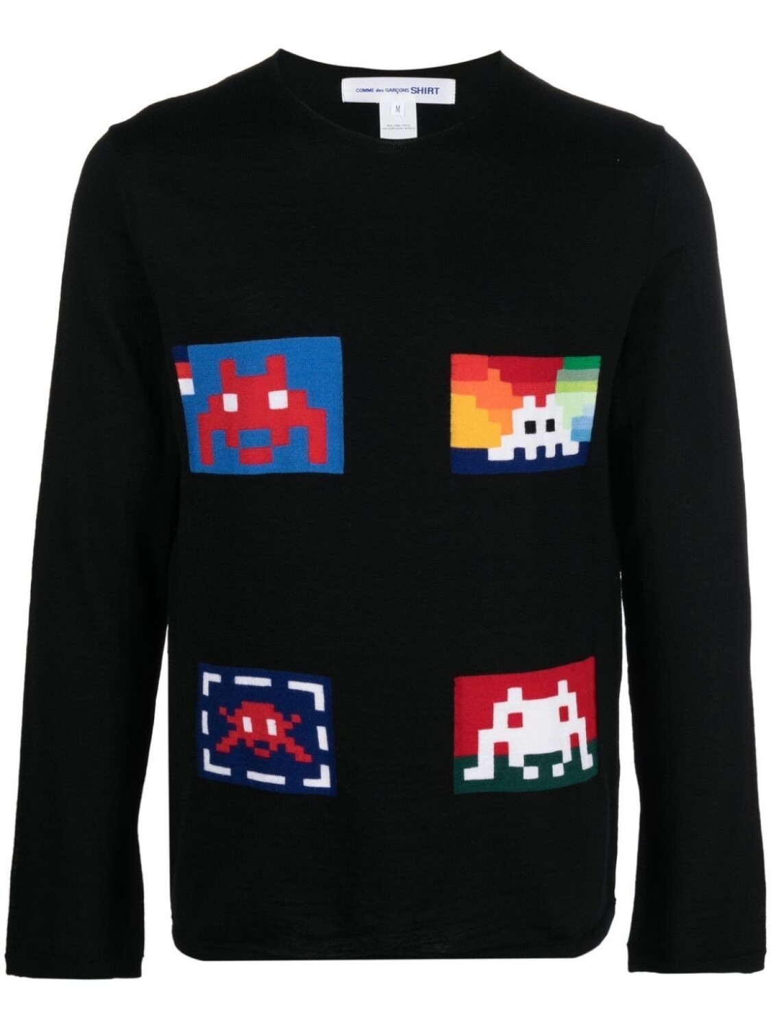 

Comme Des Garçons Shirt джемпер с узором, черный