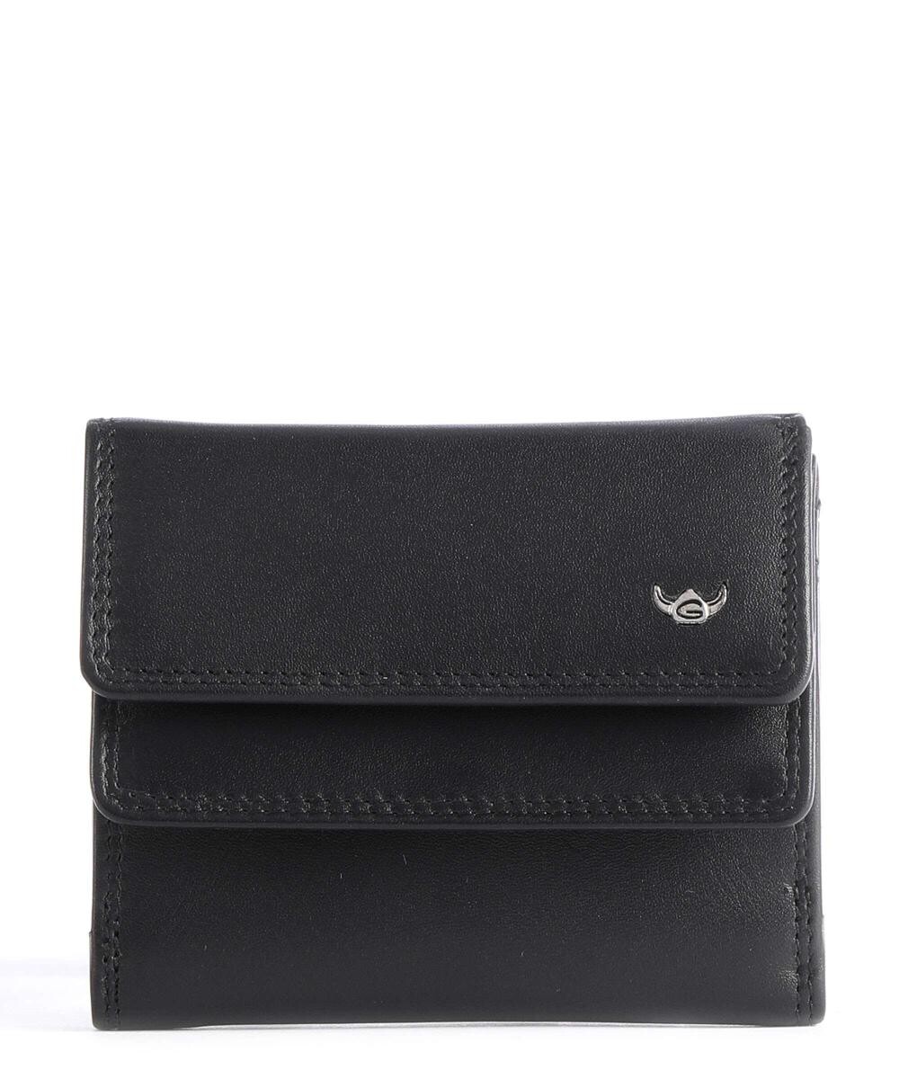 

Polo RFID RFID-кошелек из мелкозернистой яловой кожи Golden Head, черный