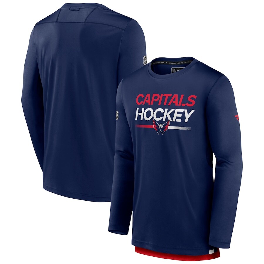 

Футболка с длинным рукавом Fanatics Branded Washington Capitals, нави