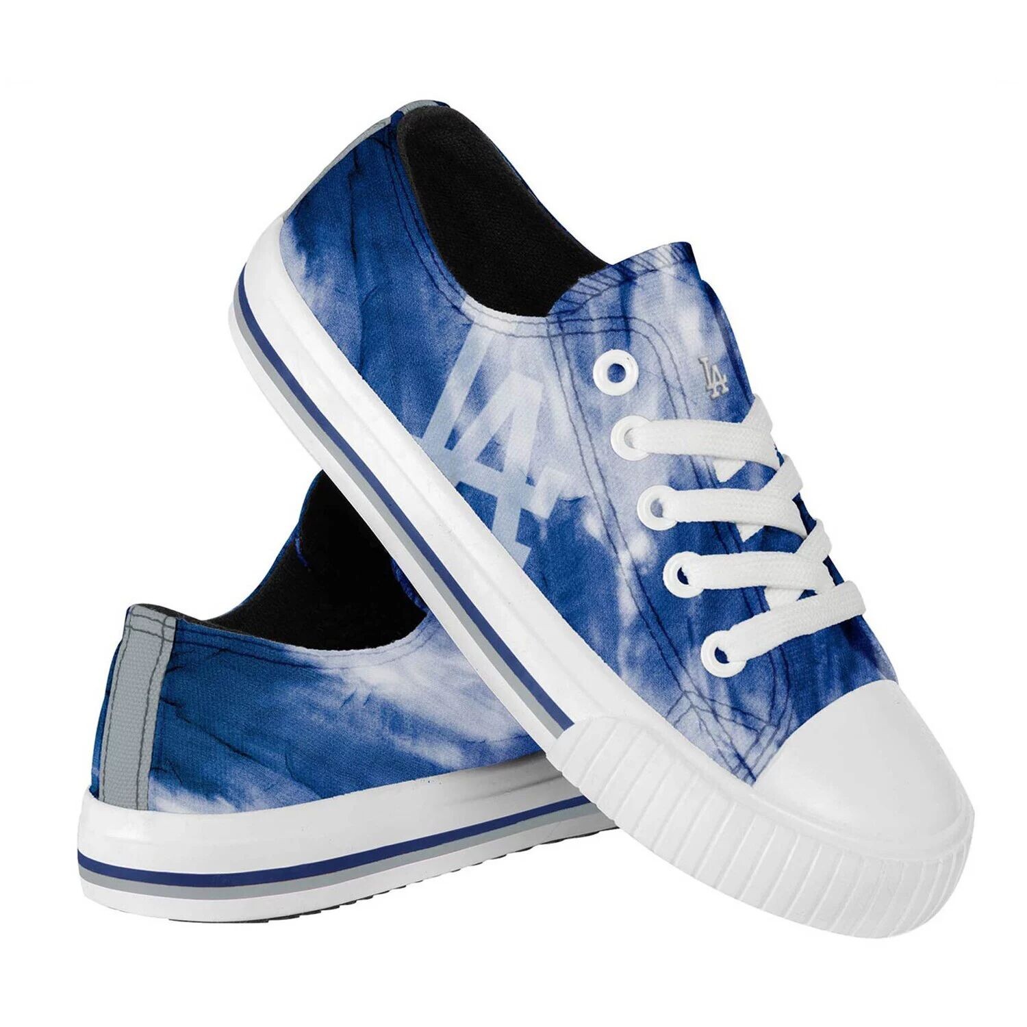 

Молодежные парусиновые кроссовки FOCO Los Angeles Dodgers Tie-Dye Unbranded