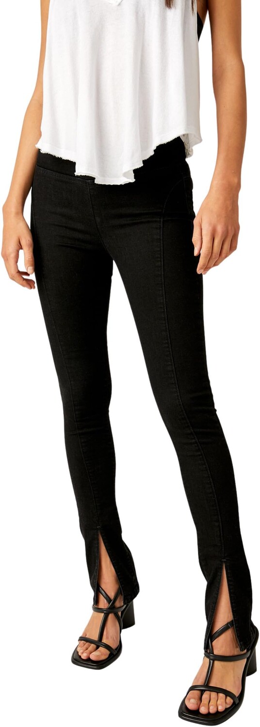 

Джинсы Double Dutch Pull-On Slit Free People, цвет Licorice