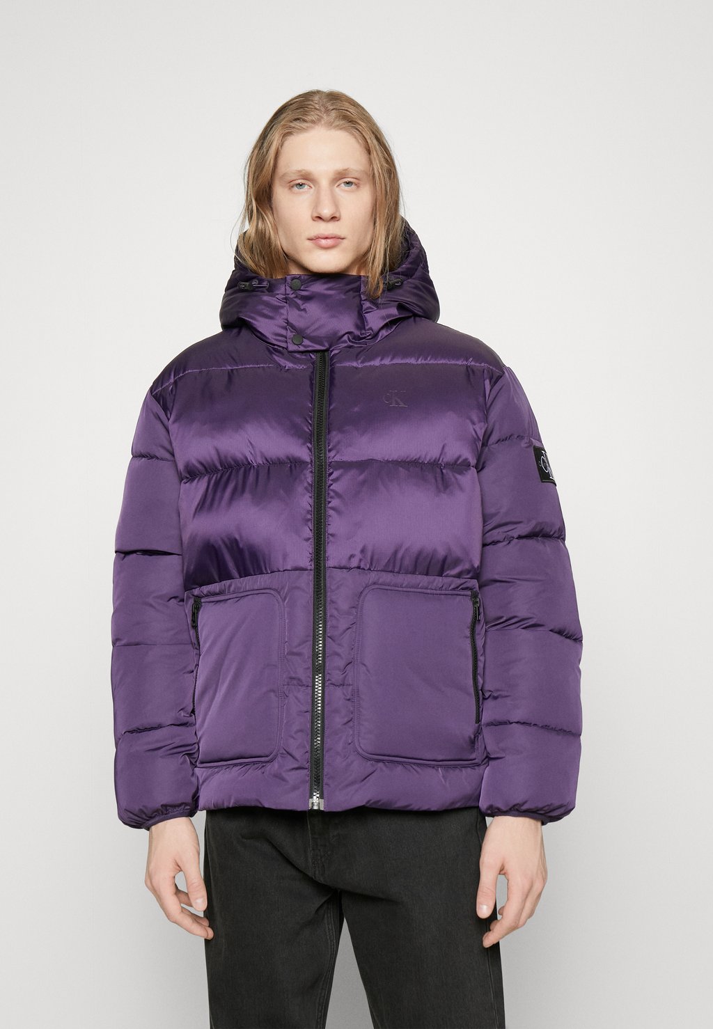 Куртка Calvin Klein Jeans ПУФФЕР, цвет purple velvet