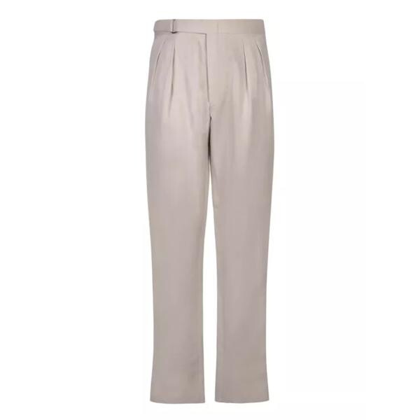 

Брюки linen and silk trousers Canali, бежевый