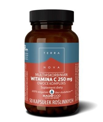 Terranova Multiaskrobinian Witamina C 250 mg Owoce Kompleks жидкий витамин С, 50 шт. вакцина для собак bioveta биокан dhppi l 1 доза сухой жидкий компоненты