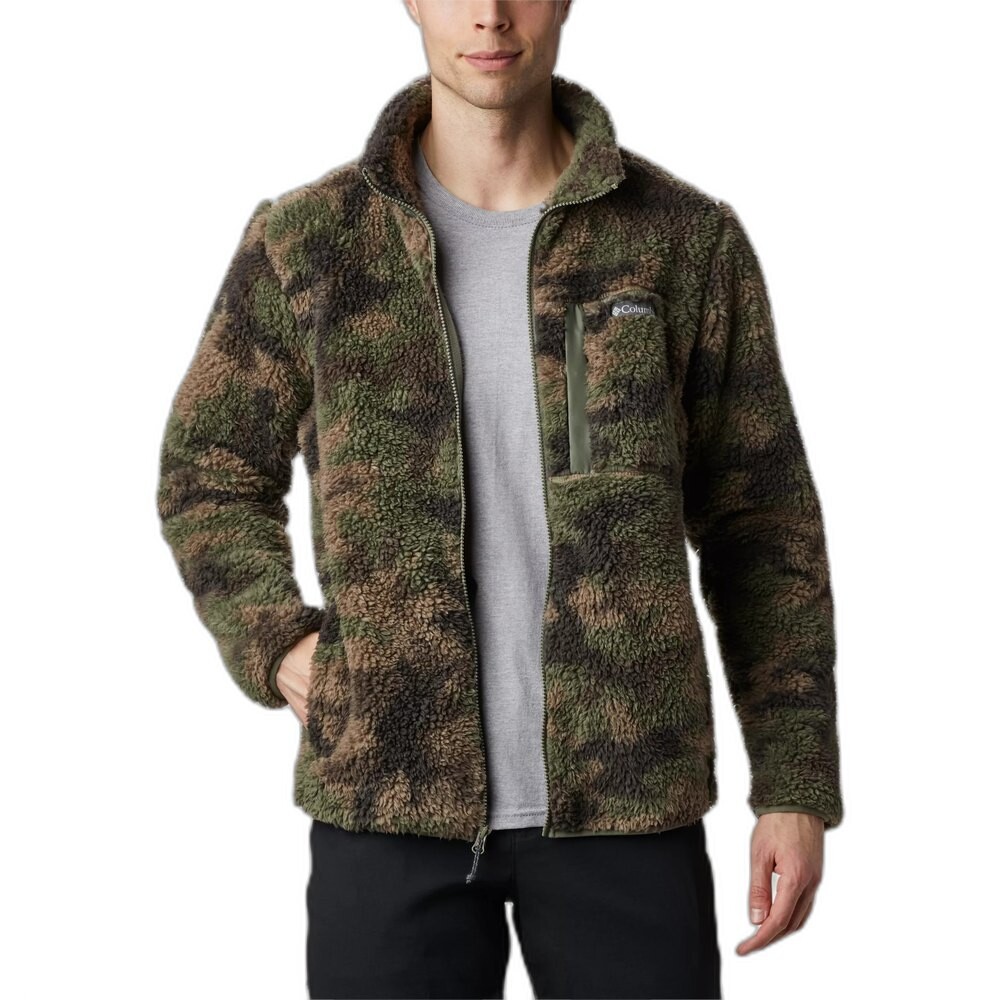 

Толстовка на молнии Columbia Winter Pass Print, зеленый