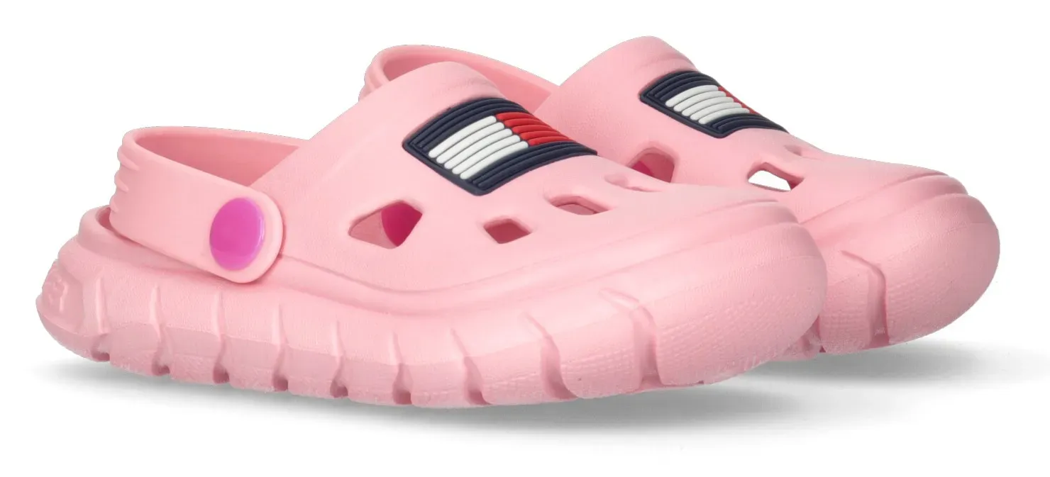 

Туфли для купания Tommy Hilfiger "FLAG COMFY SANDAL FUCHSIA/PINK", с поворотным ремешком на пятке, розовый
