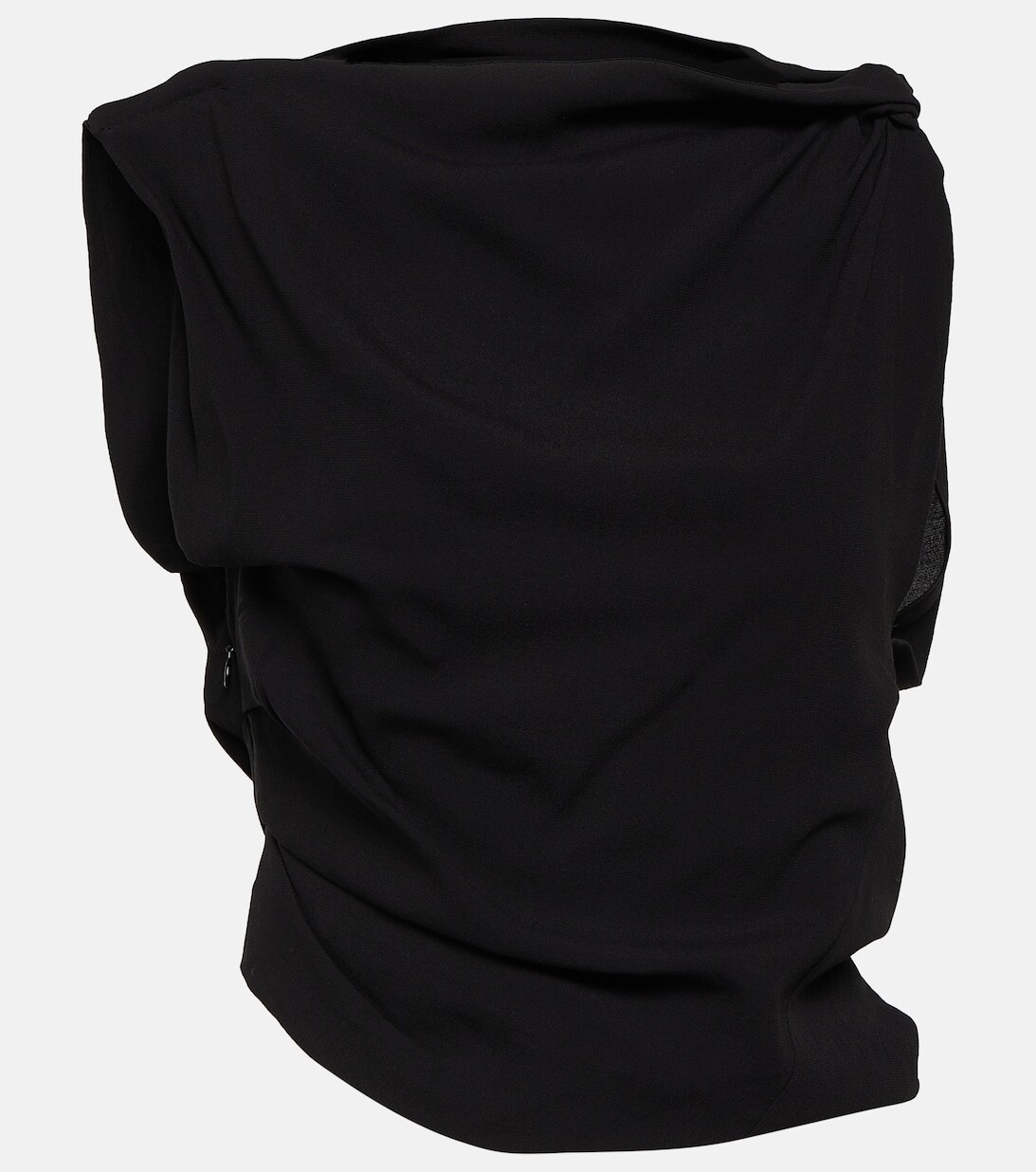 

Драпированный топ ACNE STUDIOS, черный