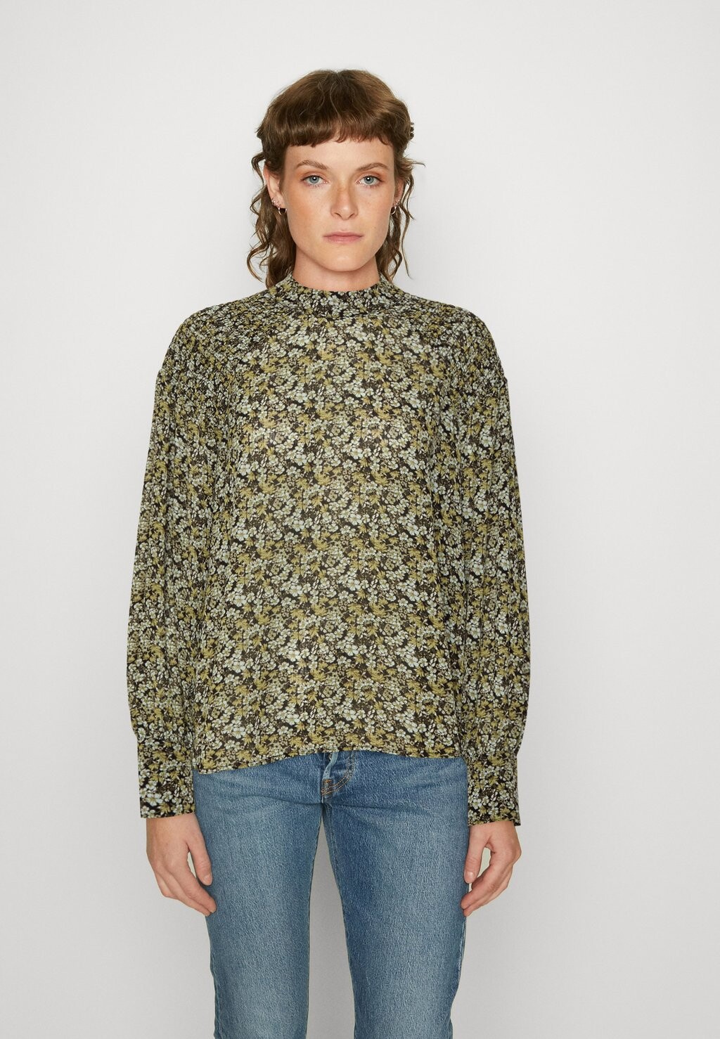

Топ с длинными рукавами Moss Copenhagen, синий
