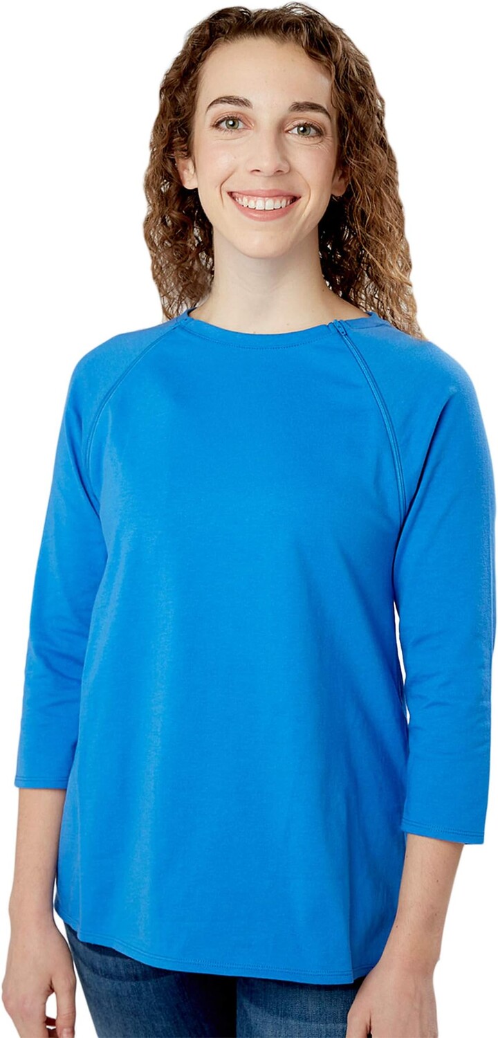 

Рубашка с двойным доступом к портам на груди Care+Wear, цвет Nebulas Blue