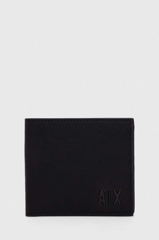 Кожаный кошелек Armani Exchange, черный