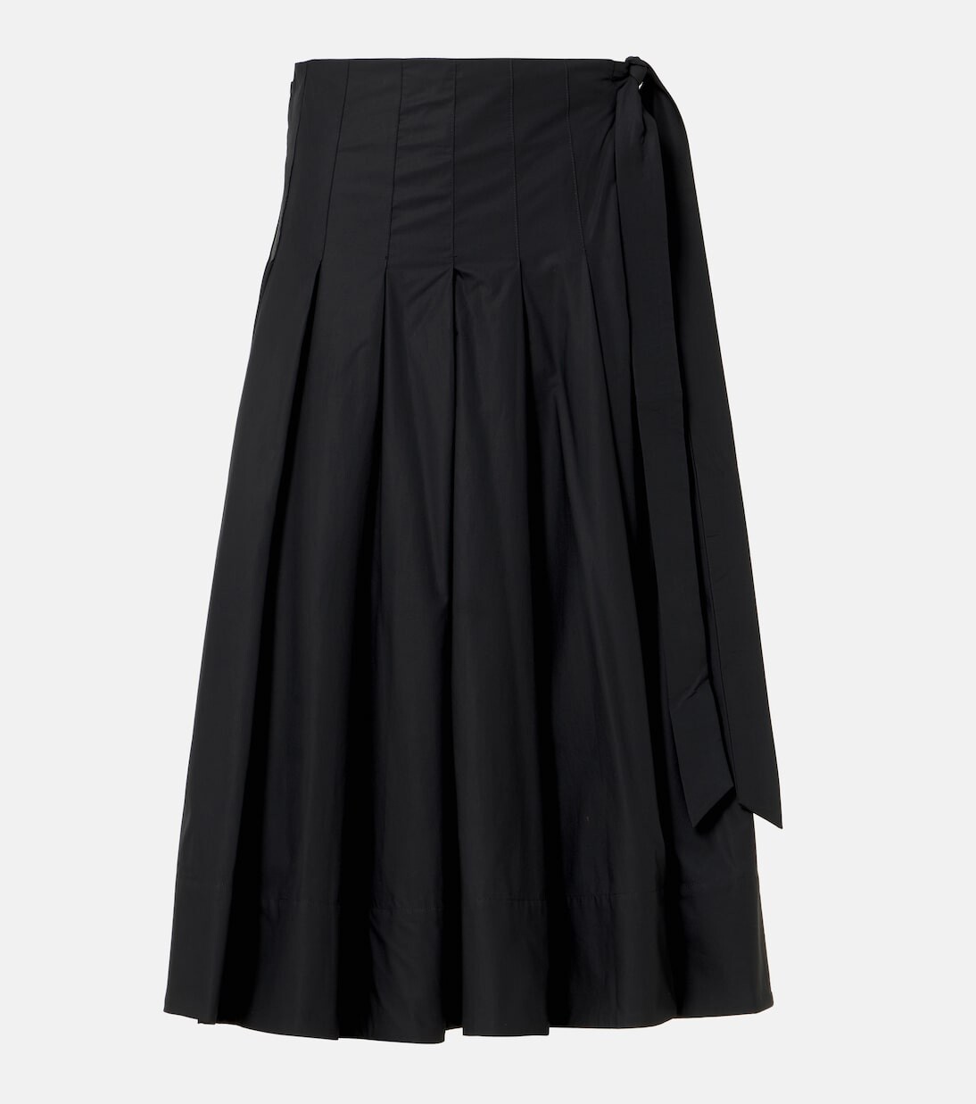 

Юбка миди из хлопкового поплина White Label Peters Proenza Schouler, черный