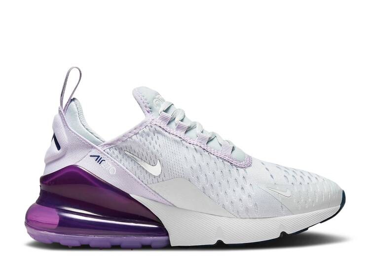 

Кроссовки Nike AIR MAX 270 GS 'PURE PLATINUM VIOLET FROST', платиновый