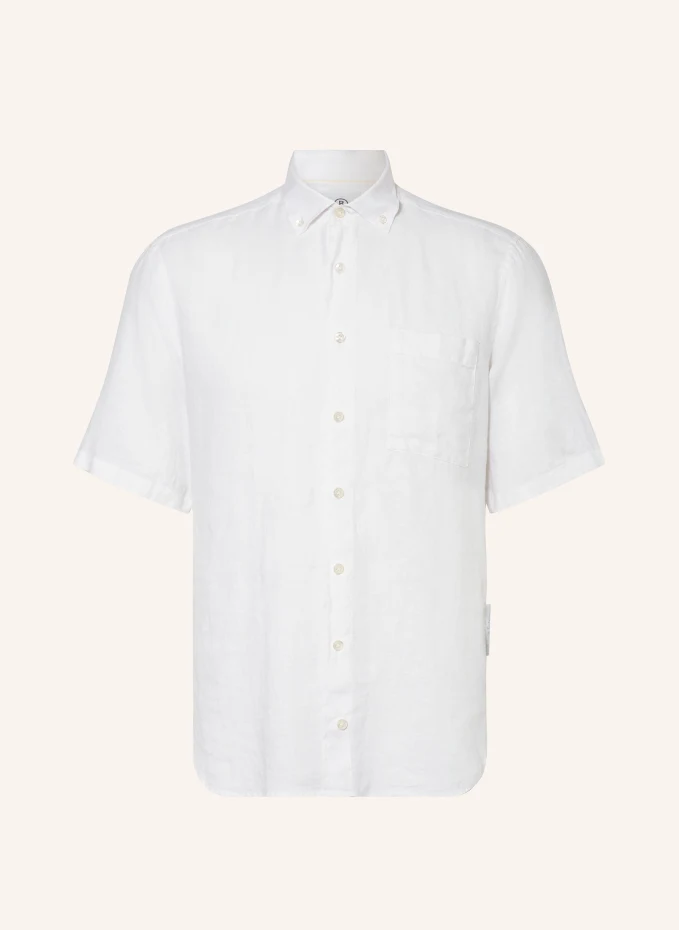 Рубашка с короткими рукавами lykos стандартного кроя из льна Bogner, белый