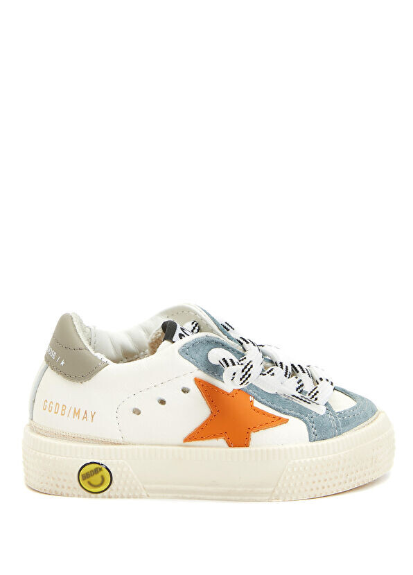 

Детские кожаные кроссовки May Golden Goose, белый
