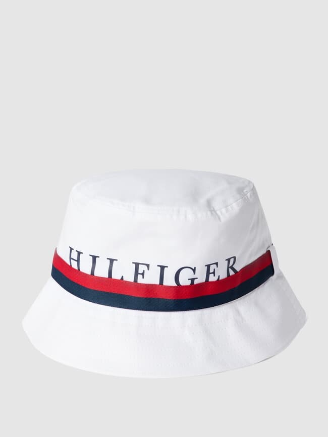 

Панама с полосками-лейблами Tommy Hilfiger, белый