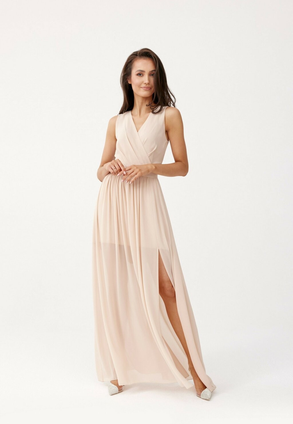 

Длинное платье Roco Fashion, бежевый