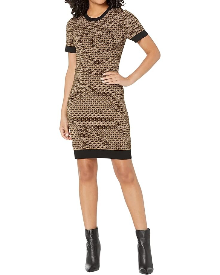 

Платье MICHAEL Michael Kors Block Mini Short Sleeve, цвет Husk