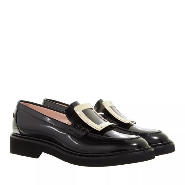 

Лоферы viv´ rangers metal buckle loafers in leather Roger Vivier, черный