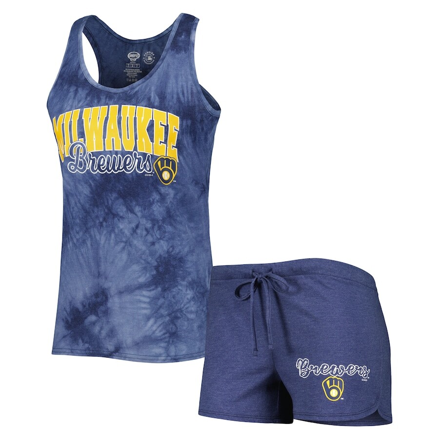 

Пижамный комплект Concepts Sport Milwaukee Brewers, нави