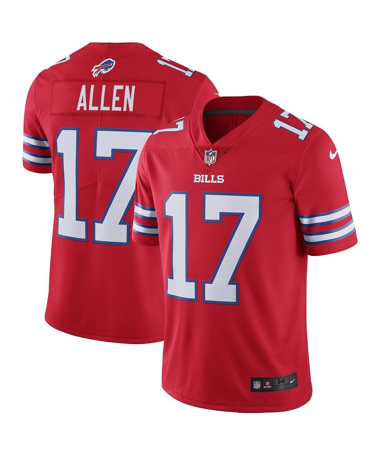 

Мужское красное джерси Josh Allen Buffalo Bills Color Rush Vapor Limited Nike