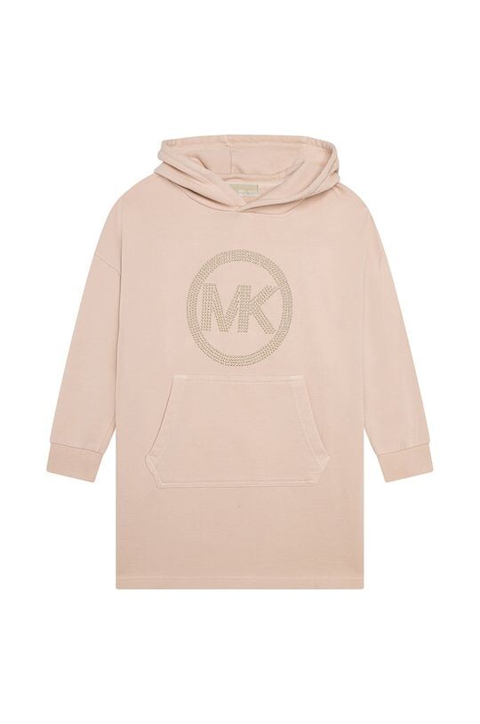 Платье из хлопка для маленькой девочки Michael Kors, бежевый