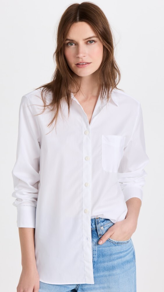 

Рубашка Rag & Bone ICON Maxine Button Down, белый
