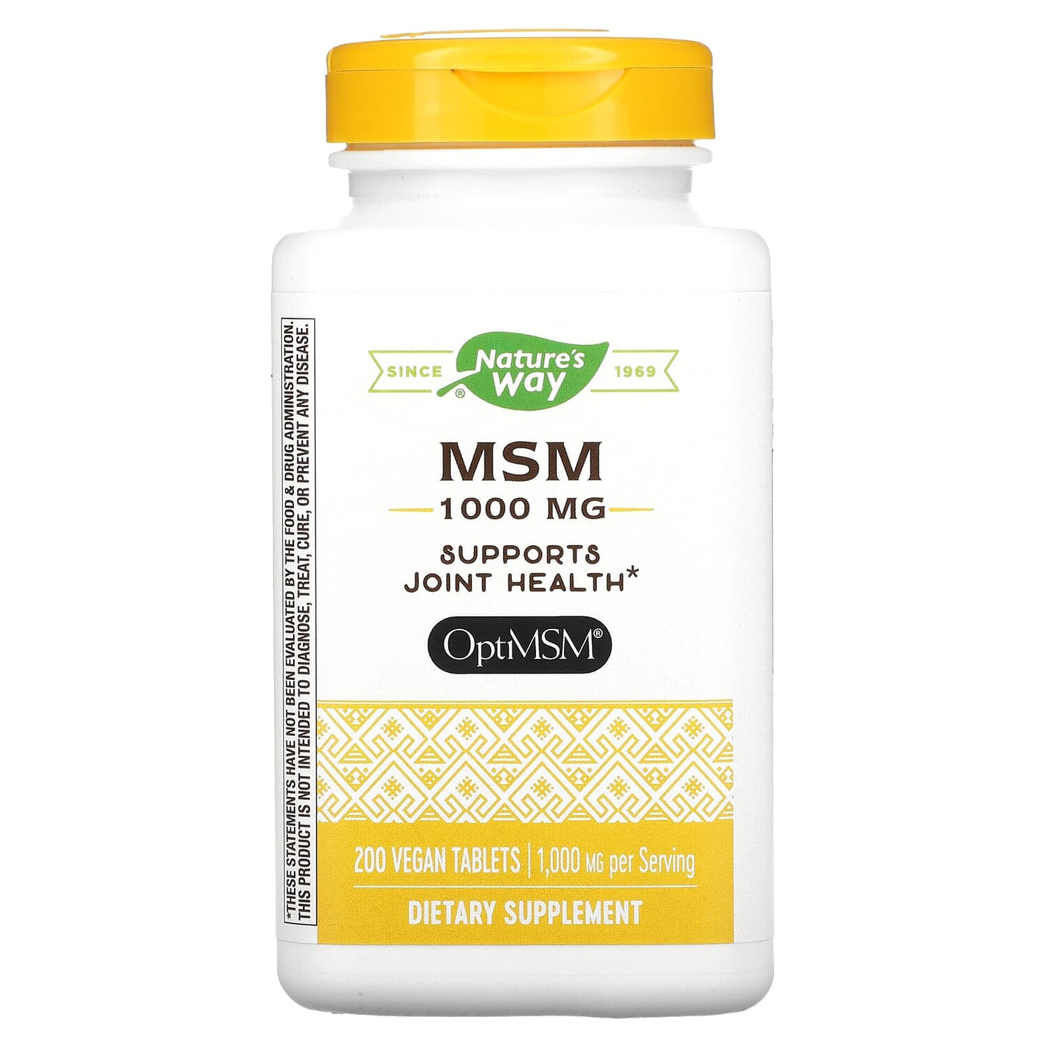 

МСМ, Pure OptiMSM, 1000 мг, 200 таблеток, Nature's Way