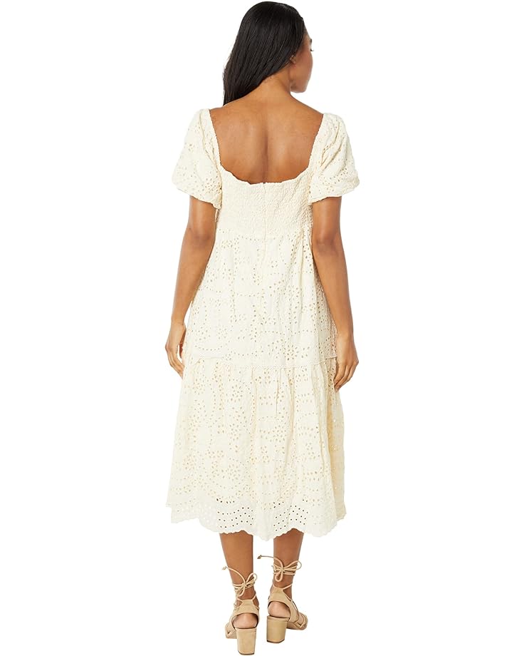 Платье Lost + Wander Sidney Midi Dress, белый платье lost wander mimosa mornings midi dress