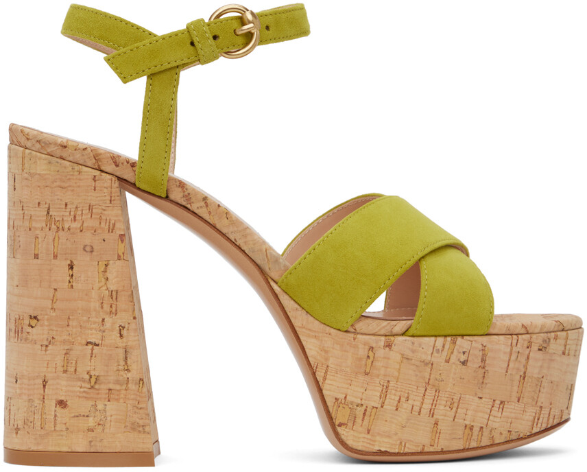 

Зеленые босоножки на каблуке Bebe Gianvito Rossi